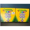 Image 1 : Lot of 2 Boxes of Crayola Coloured Pencils - 100 Pack