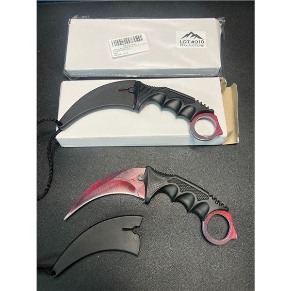 Lot of 2 Karambit Knives