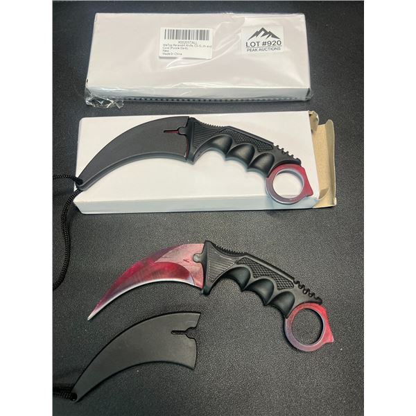 Lot of 2 Karambit Knives