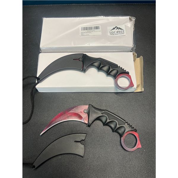 Lot of 2 Karambit Knives