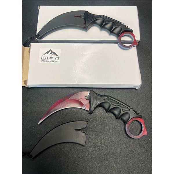 Lot of 2 Karambit Knives