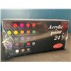 Image 2 : Lot of Acrylic Paints - 24 Colors