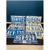 Image 1 : Lot of 9 Assorted License Plates - Used