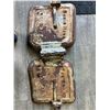 Image 1 : Lot of 2 Vintage Cast Iron Boiler Doors - Used