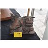 Image 1 : CHINESE CARVED GUARDIAN LION (13 1/2" X 8 1/4")