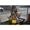 Image 1 : VINTAGE GILDED BRONZE SEATED BUDDHA (17 3/4")