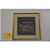 Image 2 : FRAMED INDIA SILK, TEMPLE (16" X 16")
