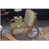 Image 2 : RATTAN ARM CHAIRS W/CUSHIONS & ROUND GLASS TOP TABLE (3 PCS)