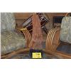 Image 1 : CARVED WOOD THAI BUDDHA ON STAND (20")