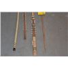 Image 3 : WALKING STICKS & SHARK TOOTH STICKS  (4 PCS)