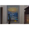 Image 1 : FRAMED OIL ON CANVAS, "HAWAIIAN SUNSET"; A. KIRHAM (41 1/4" X 29 1/2")