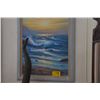 Image 2 : FRAMED OIL ON CANVAS, "HAWAIIAN SUNSET"; A. KIRHAM (41 1/4" X 29 1/2")
