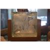 Image 2 : ETCHED BLOCK VASE W/STAND