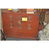Image 1 : RED LACQUERED CHESTS ON STANDS (31" X 14") (PAIR)
