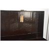Image 2 : ANTIQUE CHINESE BLACK LACQUERED CHEST (24 1/2" X 16" X 12")
