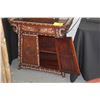Image 3 : VINTAGE CHINESE MING STYLE ALTAR CABINET W/1 DRAWER & 2 DOORS, INLAID W/MOTHER OF PEARL & LONG LIFE