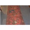 Image 3 : CHINESE RED LACQUER COFFEE TABLE W/2 DRAWERS & 2 CABINETS (50" X 20")