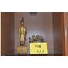 Image 1 : SMALL BURMESE STANDING BUDDHA & GANESHA STATUE (2 PCS)