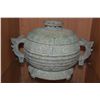 Image 2 : CHINESE ARCHAIC GUI STYLE ICE BUCKET (AS IS) (12" X 8 1/2")