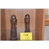 Image 1 : AFRICAN WOOD CARVINGS (2 PCS)