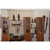 Image 1 : ENTERTAINMENT DISPLAY CABINET W/3 GLASS DOORS, 2 CUPBOARDS, 4 DRAWERS & SHELVES