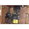 Image 1 : WOOD CARVINGS & METAL DANCING FIGURES (6 PCS)
