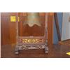 Image 3 : CHINESE BRASS TEMPLE BELL ON CARVED WOOD STAND (15")