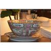 Image 2 : CHINESE ROSE MEDALLION PORCELAIN BOWL & PLATTERS (3 PCS)