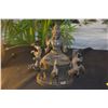 Image 2 : HINDU GOD SURYA IN BRONZE SURROUNDED BY 6 HORSES (9 1/2")
