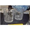 Image 2 : MIKASA CHRISTMAS TREE OLD FASHIONED GLASSED & MIKASA FIRESTAR CRYSTAL CANDLE HOLDERS (4 PCS)