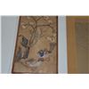 Image 1 : FRAMED ANTIQUE JAPANESE POLYCHROME PAINTING, BIRDS (2 PCS)