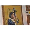 Image 2 : FRAMED GICLEE, CHINESE BEAUTY HOLDING A LUTE (40 1/4" X 28 1/4")