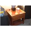 Image 1 : ROSEWOOD END TABLE W/1 DRAWER (22" X 22" X 22")