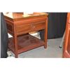 Image 2 : ROSEWOOD END TABLE W/1 DRAWER (22" X 22" X 22")