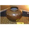 Image 2 : JAPANESE BRONZE VASE W/SILVER INLAID (8 1/2")