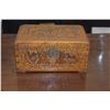 Image 1 : SANDALWOOD CARVED JEWELRY BOX (12 X 7 1/2" X 6)