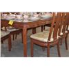 Image 2 : CHINESE ROSEWOOD DINING TABLE W/8 CHAIRS W/CUSHIONS, 2 LEAVES & GLASS TOP