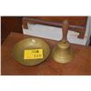 Image 1 : BRASS SCHOOL BELL & BOWL (2 PCS)