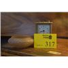 Image 1 : CARRIAGE CLOCK & SATIN HONEY ART GLASS SQUAT VASE (2 PCS)