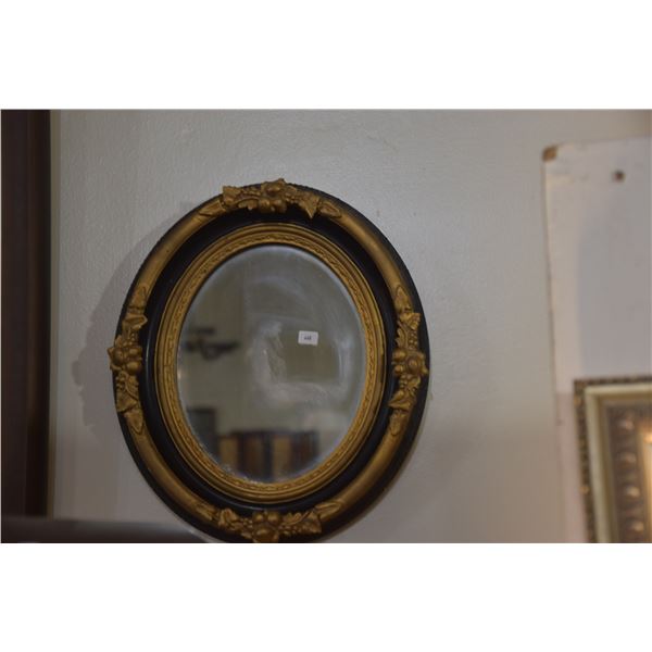 VICTORIAN STYLE OVAL WALL MIRRORS (PAIR)