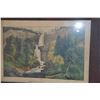 Image 1 : FRAMED CARRIER & IVES PRINT, "CATTERSKILL FALLS"