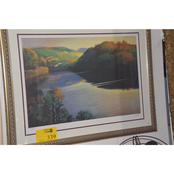 FRAMED PRINT; SIGNED 944/950 (32" X 25")