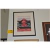 Image 1 : FRAMED PRINT; SIGNED HERB KANE (17" X 21")