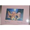 Image 1 : FRAMED ART PRINT, "PIG TALES"; SIGNED PEGGY CHUN (10 1/4" X 8 1/4")