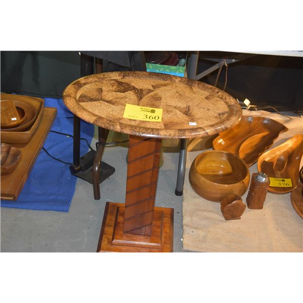 HAWAIIAN WOOD SIDE TABLE