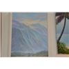 Image 2 : FRAMED OIL ON CANVAS, "WATERFALLS & COOL MORNING KOOLAU RANGE"; SIGNED E. SHIMOKAKA '88