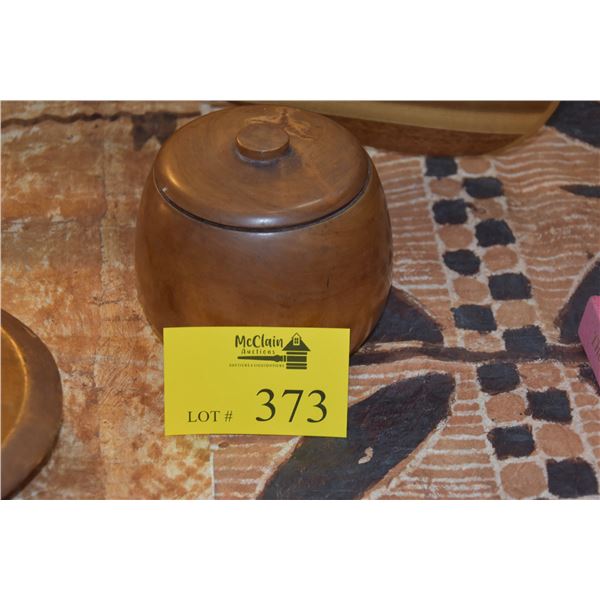 COVERED WOOD BOWL