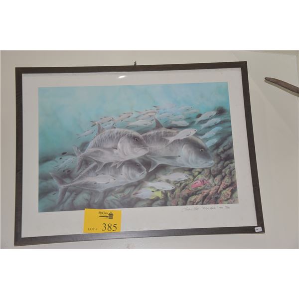 FRAMED LIMITED EDITION PRINT, "MOI HALE"; LESLIE HATA 1993 97/500 (27" X 20")