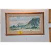 Image 1 : KOA FRAMED OIL ON CANVAS, KOOLAU MOUNTAINS; SIGNED PETER HAYWARD (37" X 22")