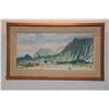 Image 2 : KOA FRAMED OIL ON CANVAS, KOOLAU MOUNTAINS; SIGNED PETER HAYWARD (37" X 22")